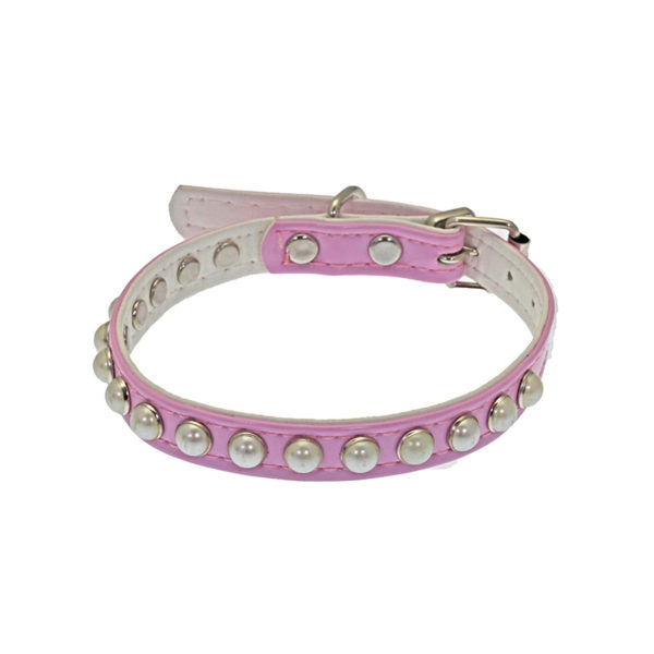 Collier rose avec strass