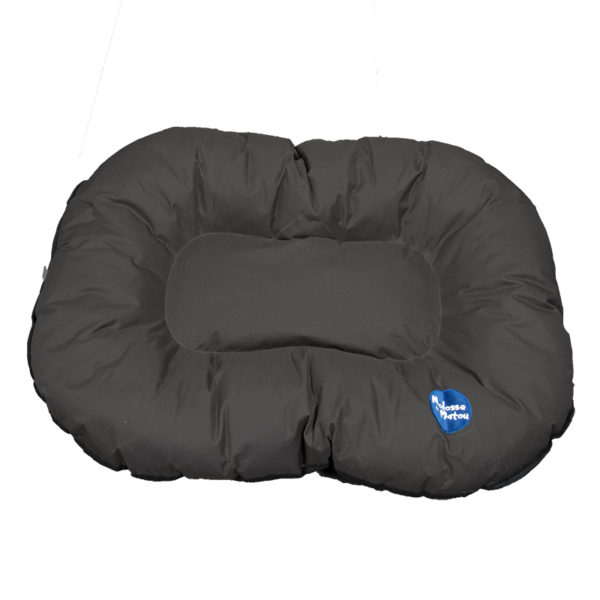 Coussin tissu imperméable - noir - TL