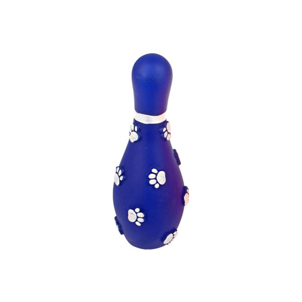 Jouet chien quille de bowling - bleu
