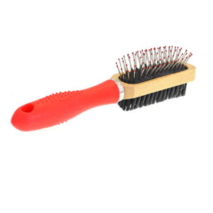 Brosse double rectangulaire - rouge