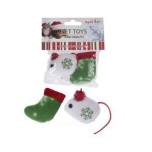 JOUET CHAT NOEL 2PCS