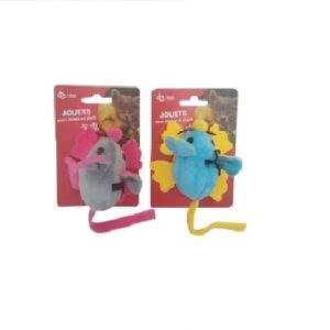 JOUET CHAT SOURIS 17CM ASRT