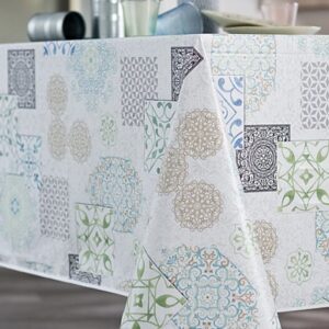 TOILE CIREE FAIENCE MULTICOLOR