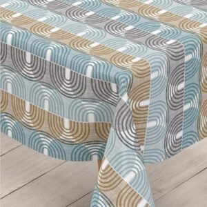 TOILE CIREE VALOU BLEU 140CM