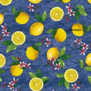 TOILE CIREE CITROR JAUNE 140CM