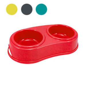 GAMELLE ANIMAUX DOUBLE 26X13X5