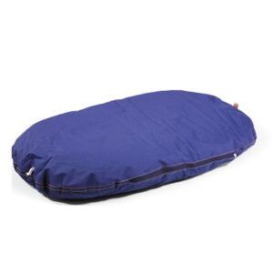 Coussin Ovale Bleu Marine 57x37cm