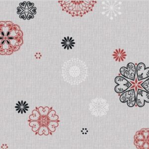 TOILE CIREE GLANES GRIS 140CM