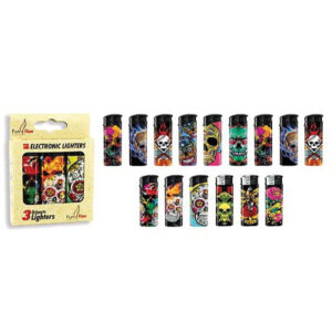 Briquets Têtes de Mort x3