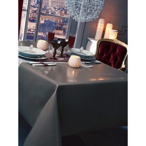 Toile Cirée Paillettes Noires 140 cm