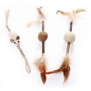 Canne avec Plume en Matabi & Catnip